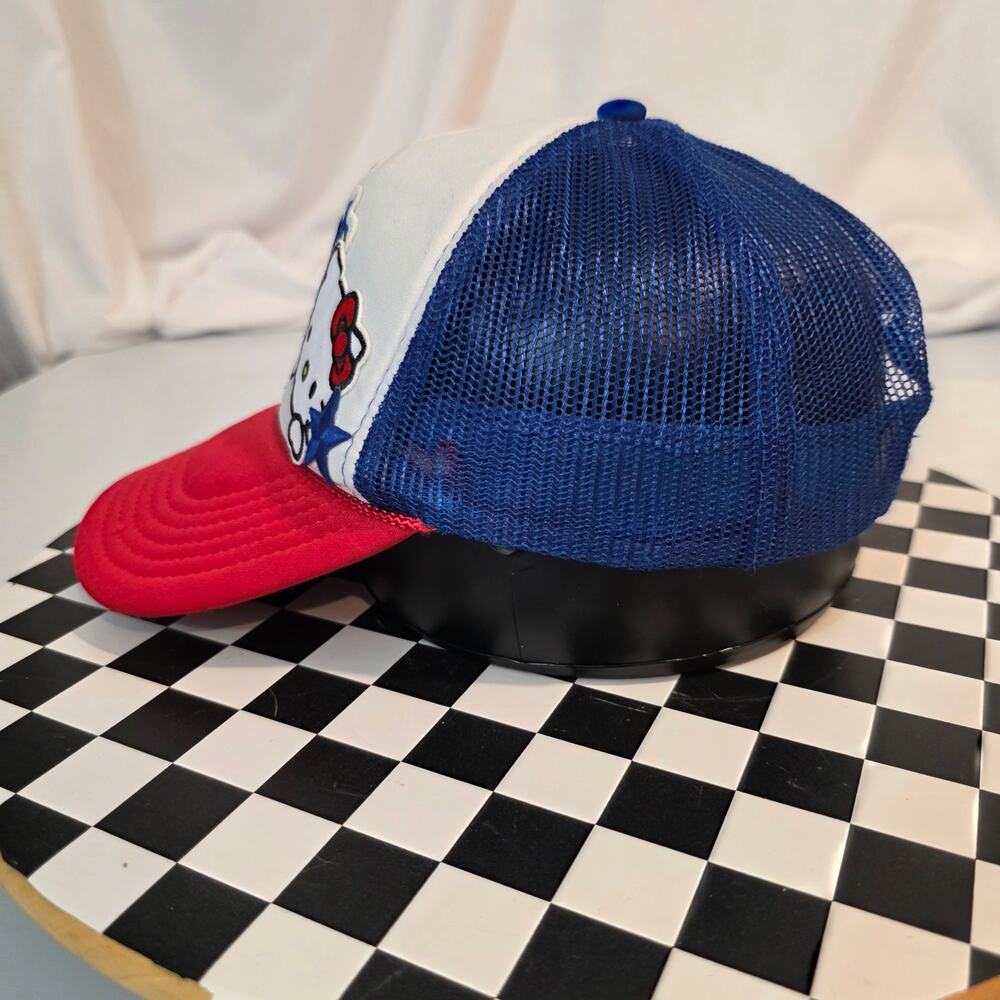 Custom 1of1 Hello Kitty Los Angeles Dodgers Patch Trucker Hat OSFM - Picture 3 of 7